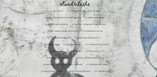 paelzer-elwedritsche.de - Die neue Website zum Buch "Elwedritsche - Dunkle Gefährten". Hier gibt es zusätzliche Informationen, Literaturhinweise, interessante Videos und Links zu weiterführenden Seiten | Foto: Dr. Michael Werner