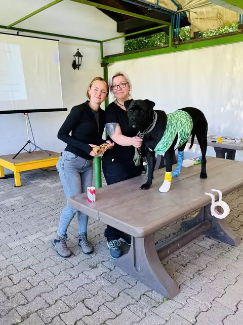 Das Team mit Loki in Aktion. | Foto: Andreas Beck