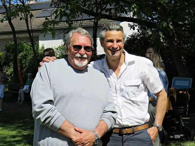 Zu Besuch bei Peter Brauchle: Joel Pearson aus USA mit der weitesten Anreise | Foto: Brigitte Melder