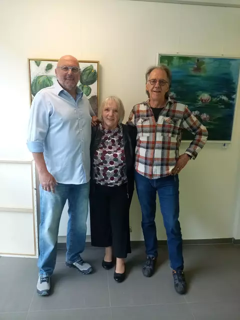 Roger Graff, Gertrud Harth und Jürgen Knies-Boulesteix  | Foto: Anja Stemler