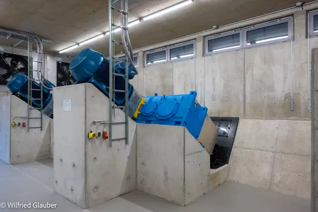 Die Antriebsköpfe der Schneckenpumpen Drei und Vier
| Foto: Wilfried Glauber