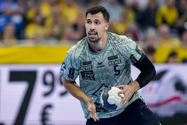 Ivan Martinovic gelangen bei seinem Comeback im Löwen-Trikot gegen Stuttgart drei Tore.  | Foto: Zimmermann/PIX-Sportfotos