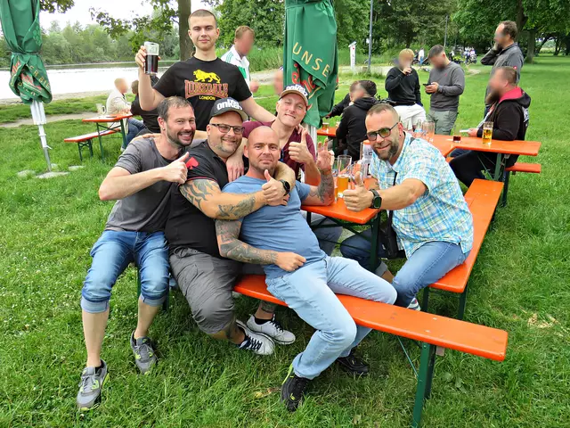 Freunde feierten den Vatertag | Foto: Brigitte Melder