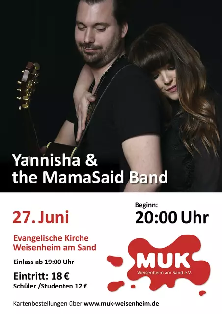 Yannisha & the MamaSaid-Band beim MUK - Anisha & Yann Loup Adam | Foto: MUK Weisenheim am Sand e.V.