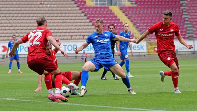 FCK II gegen TSG Balingen: Im entscheidenden Spiel gegen den FK Pirmasens sicherte sich die U21 des 1. FCK mit einem Sieg Tabellenplatz zwei und tritt jetzt im ersten Spiel gegen den Vizemeister der Oberliga Baden-Württemberg an | Foto: Erik Stegner