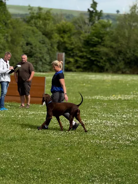 Agata Gielarek mit Django | Foto: Finn Craven Rohm