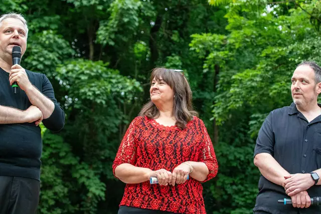 Thomas Nauwartat Schulze Sabine Valentin Dominik Kobel  | Foto: Wolfgang Neuberth