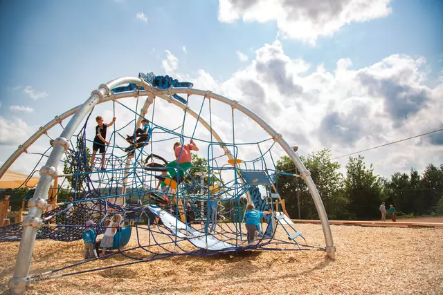 Kletterspaß auf dem Gerüst | Foto: Paul Weiß