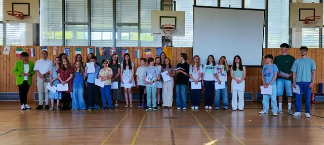 Die Preisträgerinnen und Presträger des MSG  | Foto: Max-Slevogt-Gymnasium