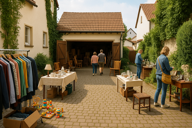 Hofflohmarkt | Foto: Heike Schwitalla - erstellt mit KI