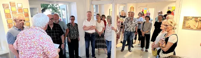 Begrüßung für die Gäste der Vernissage | Foto: b.doehler