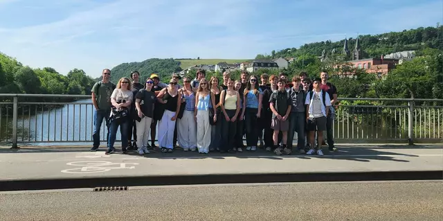 Die Schülergruppe bei einem Ausflug ins Mittelrheintal | Foto: HSG/gratis