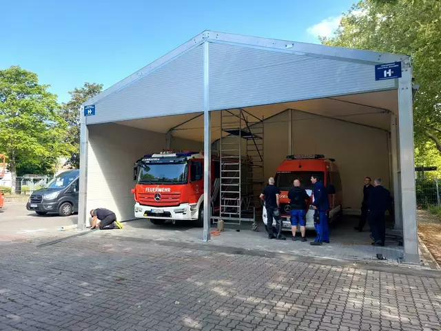 Die Vorbereitungen für das große Feuerwehrfest in Morlautern sind in vollem Gange | Foto: A. Lenz/gratis