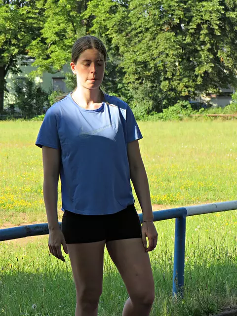 Selina Reiser machte die Übungen vor | Foto: Brigitte Melder