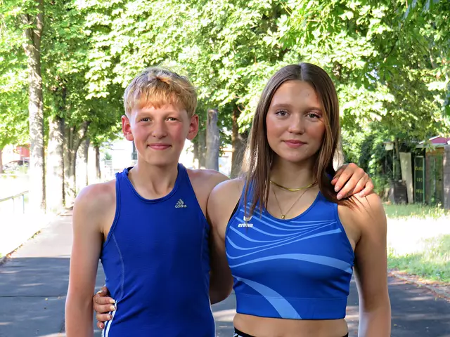 Max und Emma Schubert, die Sportskanonen vom TSV Iggelheim | Foto: Brigitte Melder