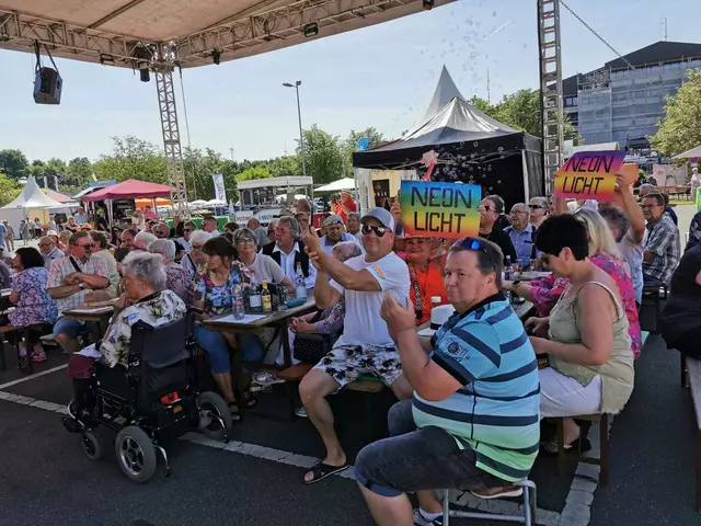 Schattige Plätze waren sehr begehrt bei bestem Sommerwetter | Foto: Timo Holstein