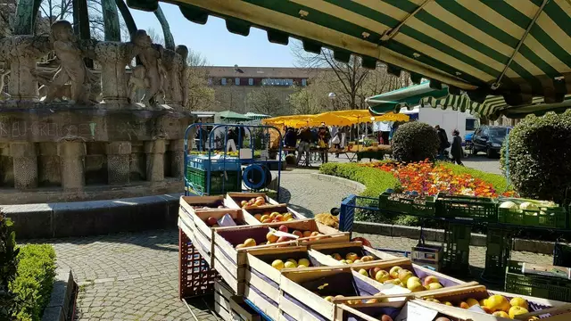 Blick auf den markt am Gutenbergplatz | Foto: www.jowapress.de