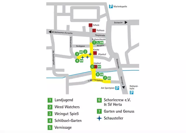 Lageplan Kirrweiler Weinzehnt 2025 | Foto: i-Punkt Weinzehnt