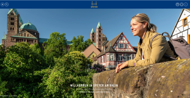 Die neue Website stellt den Besuch in Speyer in den Mittelpunkt | Foto: Visit Speyer/Screenshot