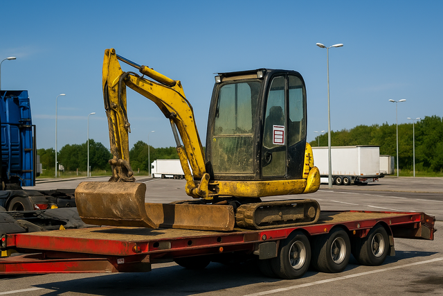 Der gestohlene Minibagger aus Deidesheim ist aufgetaucht - in Bayern auf dem Weg nach Rumänien. (Symbolbild) | Foto: KI generiert/Eva Bender