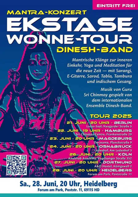 Mantra- und Meditationskonzert Dinesh-Band 28.6. in Heidelberg | Foto: Sri Chinmoy Center