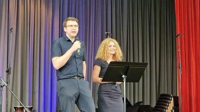 Jacqueline Jung und Christian Lehnen, Vorsitzende der Fachbereiche Biologie und Chemie | Foto: Ralf Vester