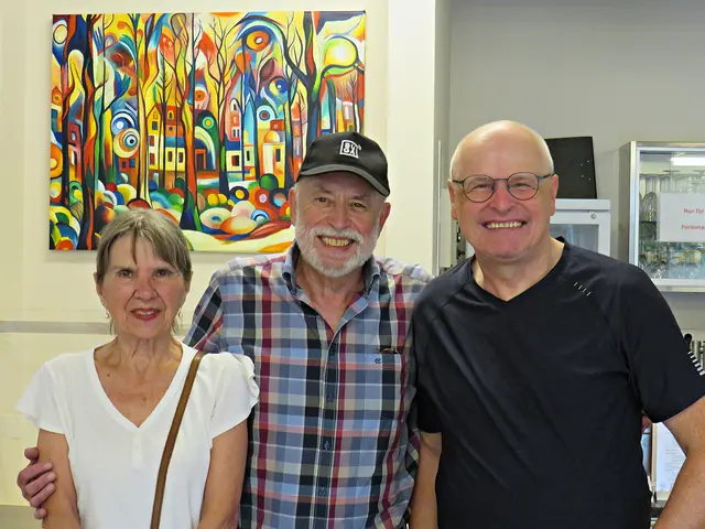 Ehepaar Schmerbach und Künstler Johann-Peter Melder | Foto: Brigitte Melder