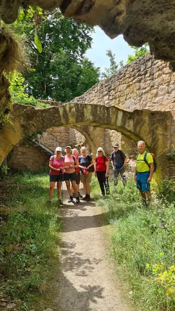 Gruppenfoto an der Burgruine | Foto: Ich
