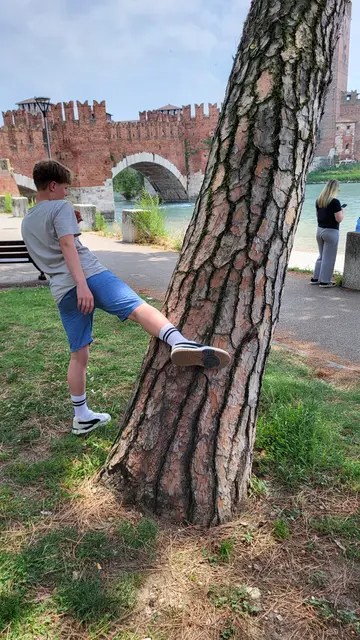 Ole beim Bäume fällen | Foto: VIKINGS MUAY THAI e.V.