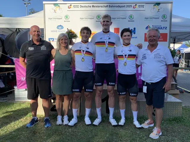 Das Pfälzer Bahnrad-Team holt sich in Dudenhofen den DM-Titel | Foto: Michael Sonnick