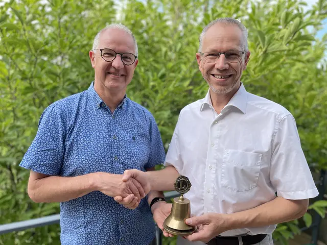 Amtsübergabe Dierk Vagts an den neuen Lions-Präsidenten Stefan Grutke | Foto: Dierk Vagts