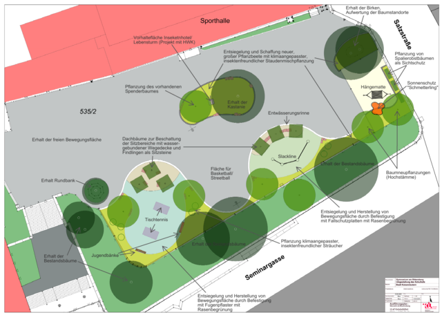 So soll es laut den Plänen in einigen Monaten auf dem Schulhof aussehen | Foto: Stadt Kaiserslautern
