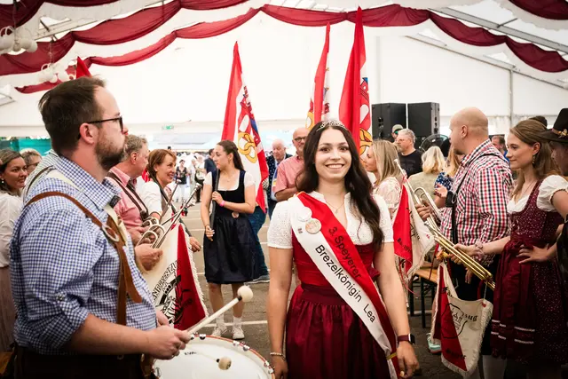 Letzter Auftritt als Brezelkönigin für Lea Leddin | Foto: Cornelia Bauer