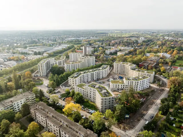 Das August-Klingler-Areal in Karlsruhe-Daxlanden | Foto: Volkswohnung