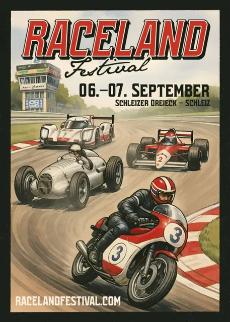 Motorsportfestival der Superlative am 6. und 7. September in Schleiz | Foto: Veranstalter Raceland Festival