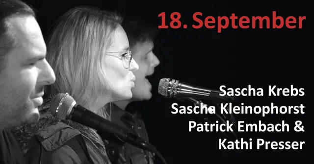 Sascha Krebs, Sascha Kleinophorst, Patrick Embach & Kathi Presser - 4 grandiose Sänger beim MUK in der evangelischen Kirche | Foto: MUK Weisenheim am Sand e.V.