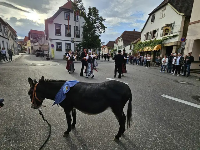 Gleich bei der Eröffnung wird die Patenschaft des Mußbacher Esels versteigert. | Foto: Reinhard Kermann