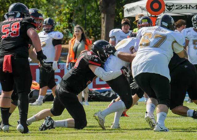 Wie zuletzt im Heimspiel gegen Bondorf wollen die Bandits auch am Samstag gegen Tübingen wieder zupacken. | Foto: Mirjam Mützel