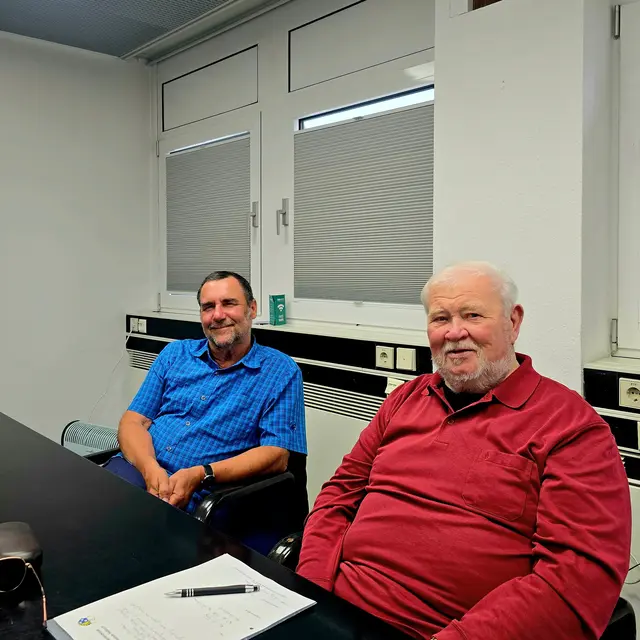 Jürgen Hurrle und Franz Krätschmer sind in Haßloch die Ansprechpersonen für Fragen rund um das Thema Behinderung | Foto: Gemeinde Haßloch