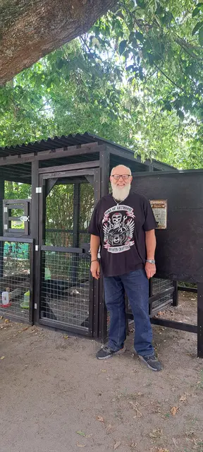 Der Erbauer des Stalls, Günter Wunderlich | Foto: Nicole Peschke