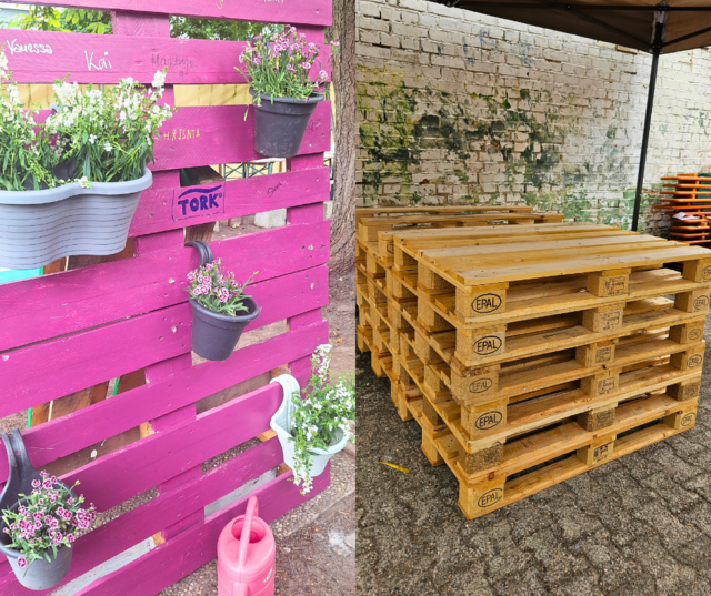 Aus alt macht neu - bunte Palettenmöbel | Foto: Gemeindediakonie Mannheim