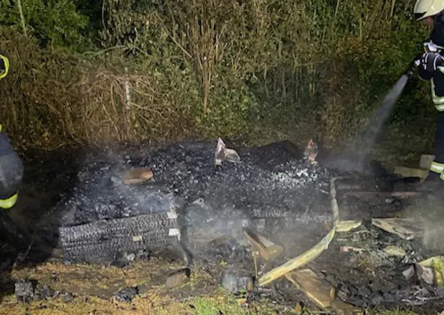 Brand in Gommersheim | Foto: Polizei Edenkoben