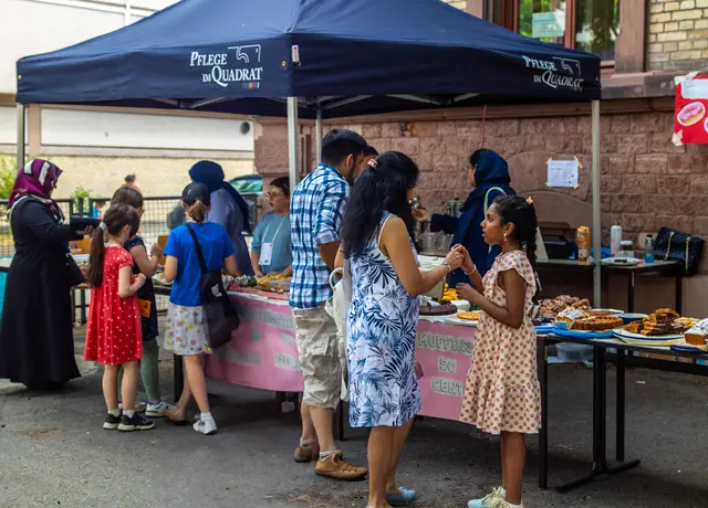 hier gab es etwas gutes zum Essen  | Foto: Wolfgang Neuberth