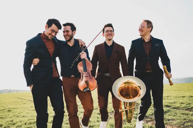 Die „Hanke Brothers“ mit Tuba, Klavier, Bratsche und Blockflöte und einem nicht alltäglichen Sound | Foto: WP Steinheisser