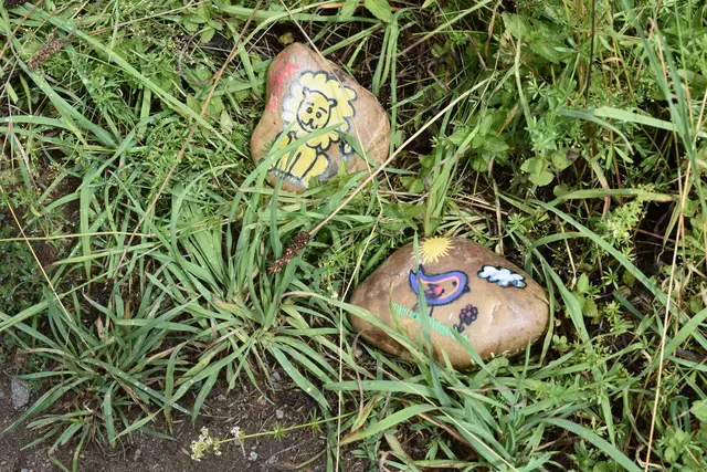 Wie bewegen sich Löwe und Vogel? Spaziergänger auf dem "Kerscheknabberweg" sollen durch die Tiermotive dazu animiert werden, sich zu bewegen | Foto: Stadt KL/gratis