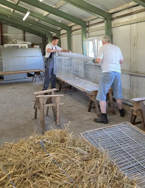Vor der Ausstellung - Aufbauarbeiten | Foto: Bianca Archut-Schiele