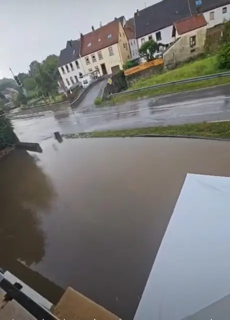 Hier in  derTrierer Straße / B420 in Kusel Diedelkopf
 | Foto: Feuerwehr VG Kusel-Altenglan