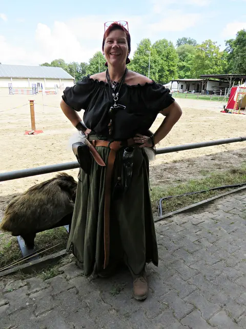 Sandra Eichstädt aus Limburgerhof ist Mittelalterfan | Foto: Brigitte Melder