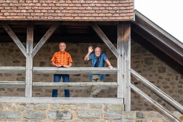 Wolfgang und Roman auf einem der Stadttore | Foto: Gerhard Öfner