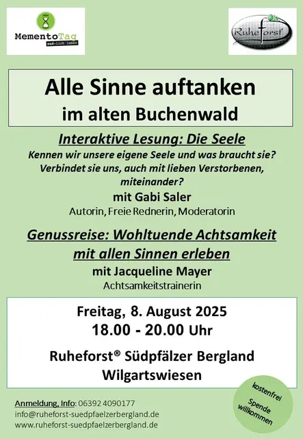 Veranstaltungshinweis | Foto: RuheForst Südpfälzer Bergland Wilgartswiesen